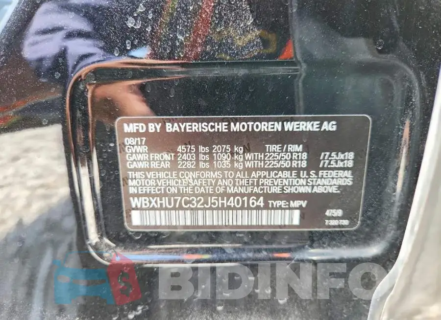 WBXHU7C32J5H40164 Photo# 13