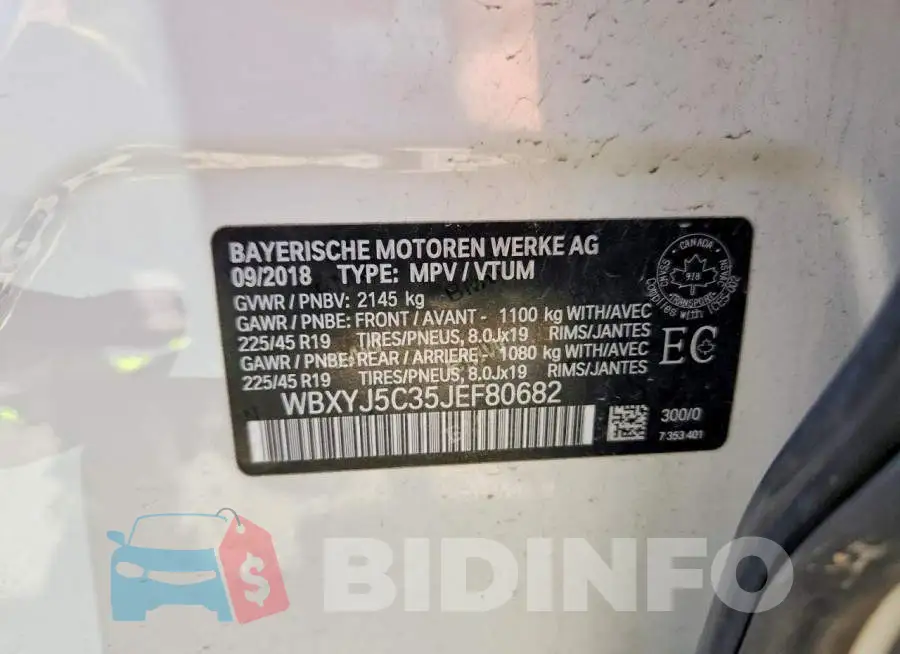 WBXYJ5C35JEF80682 Photo# 13