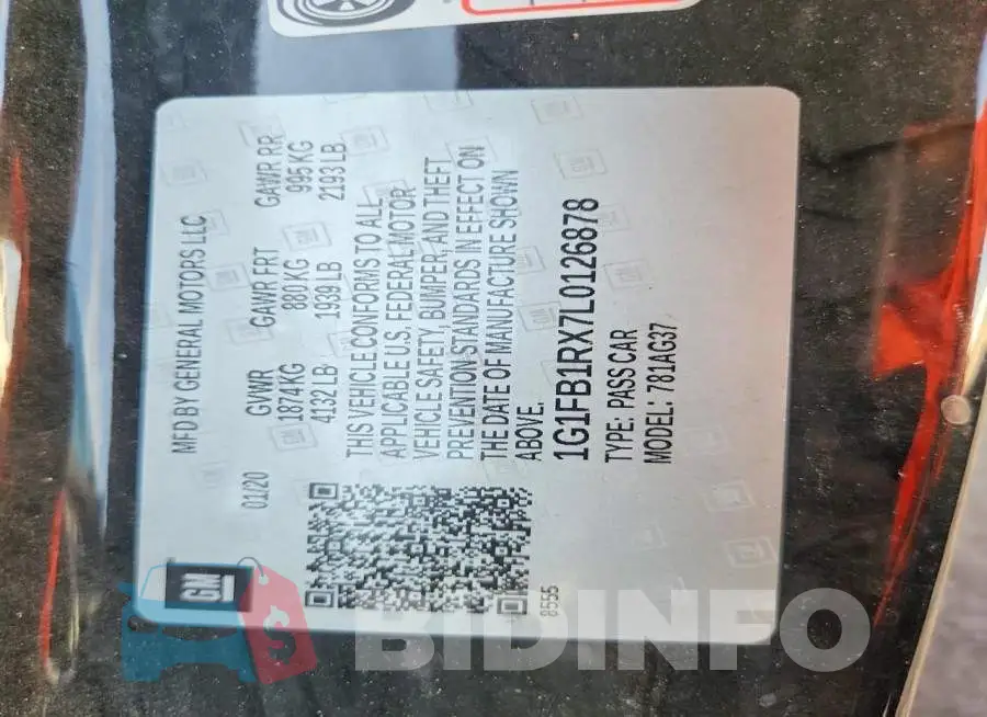1G1FB1RX7L0126878 Photo# 12
