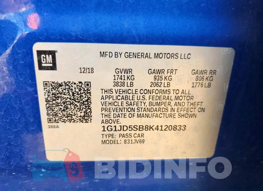 1G1JD5SB8K4120833 Photo# 12