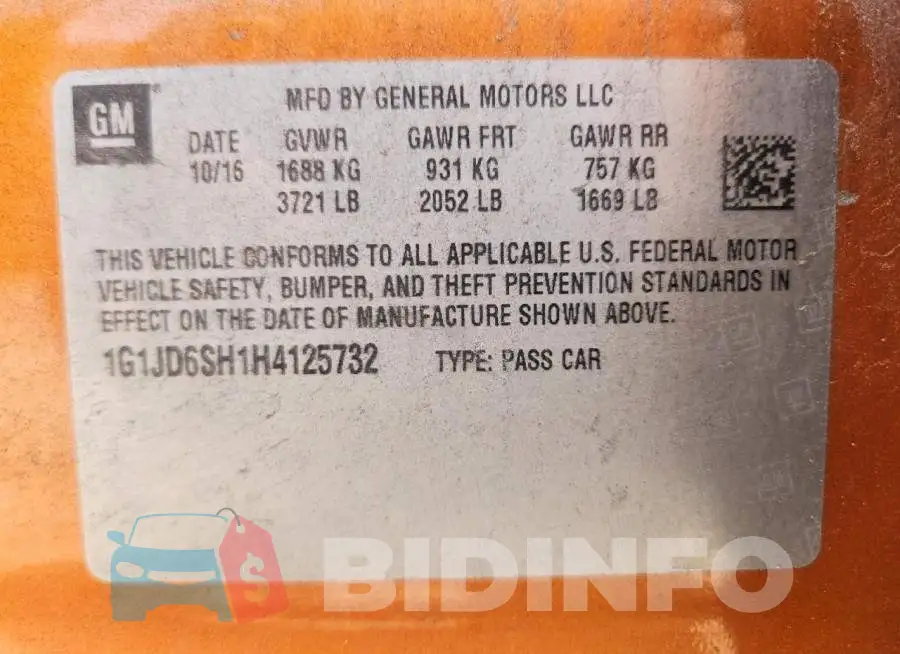 1G1JD6SH1H4125732 Photo# 12
