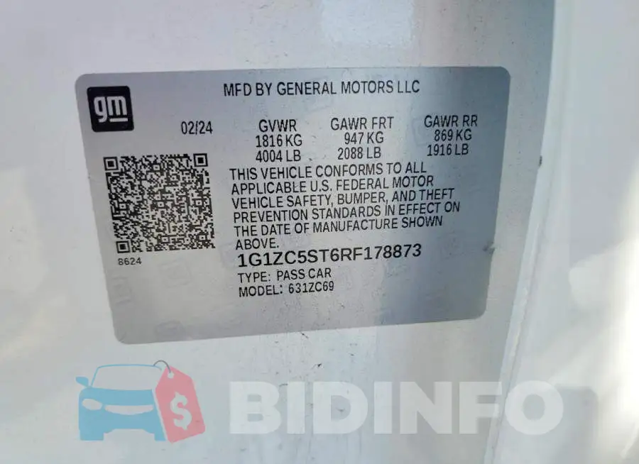 1G1ZC5ST6RF178873 Photo# 12