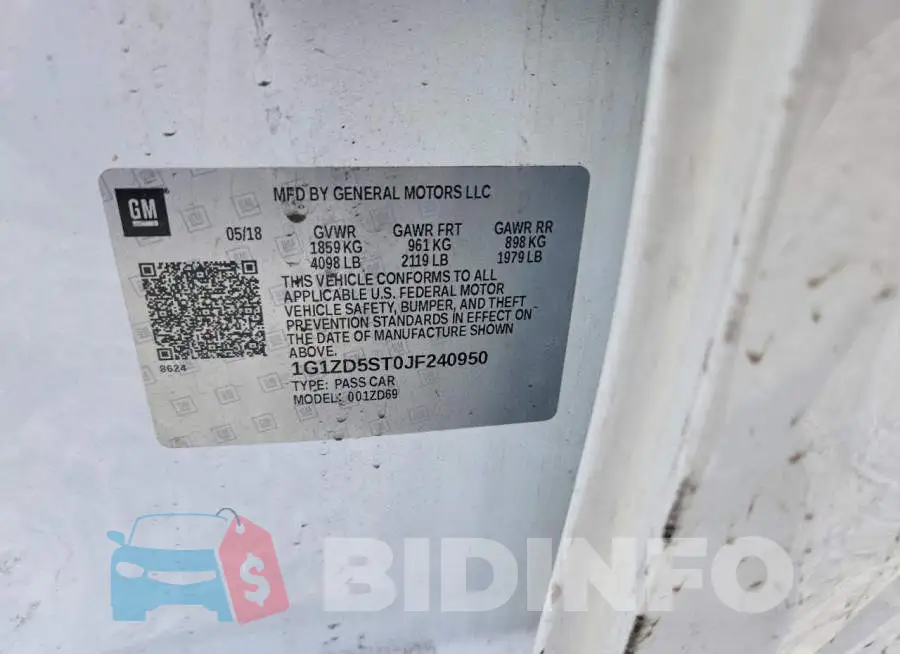 1G1ZD5ST0JF240950 Photo# 12