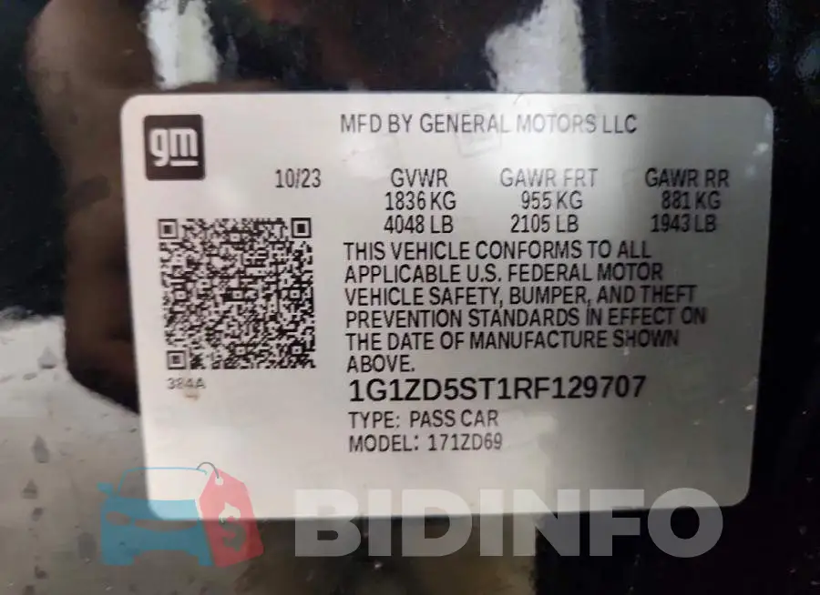 1G1ZD5ST1RF129707 Photo# 12