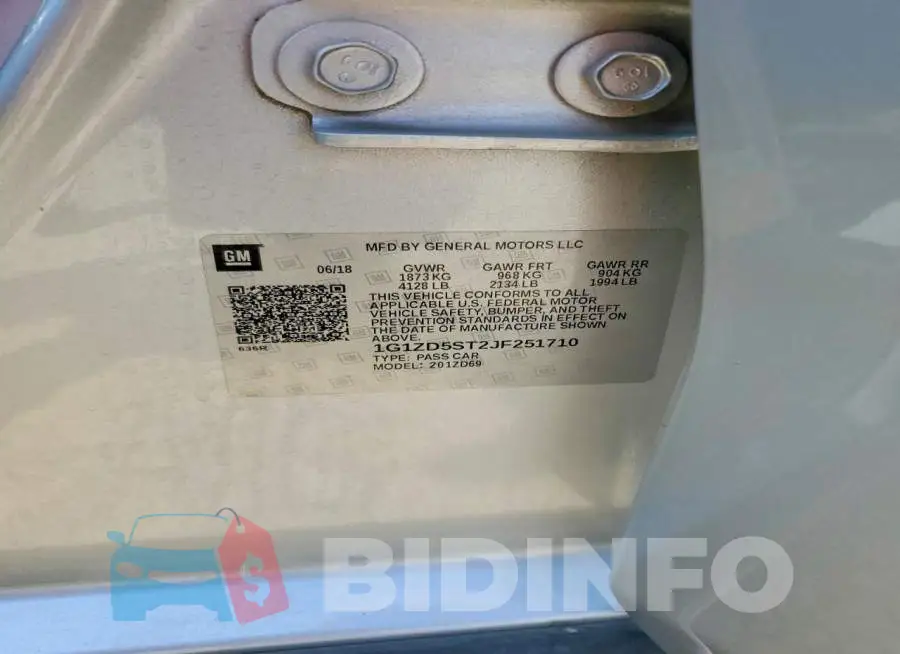 1G1ZD5ST2JF251710 Photo# 12