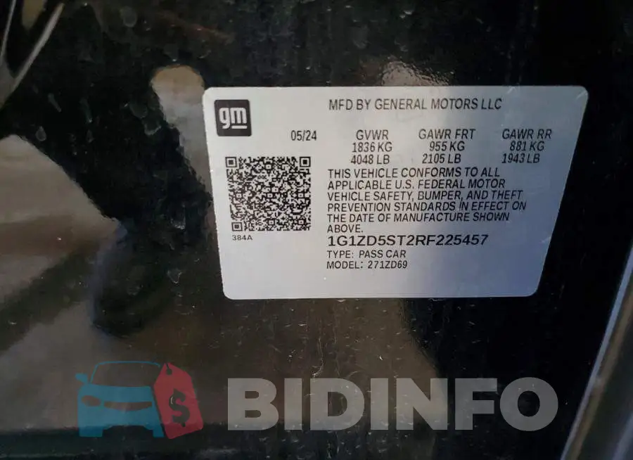 1G1ZD5ST2RF225457 Photo# 12