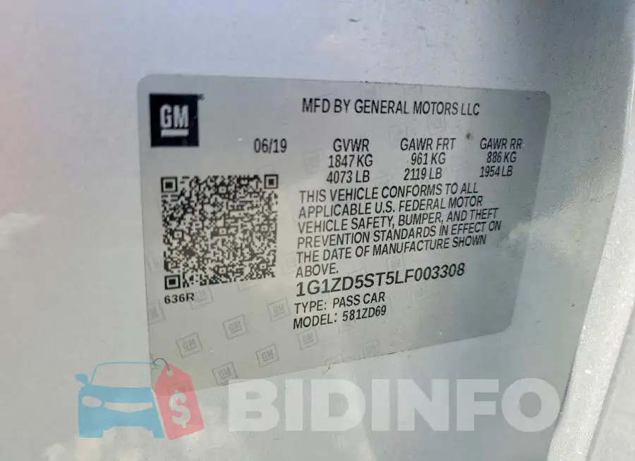 1G1ZD5ST5LF003308 Photo# 12