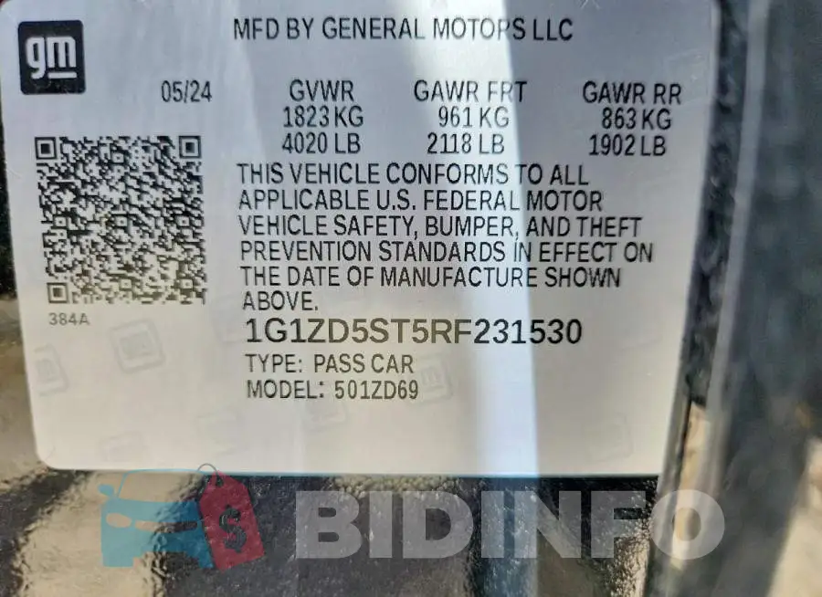 1G1ZD5ST5RF231530 Photo# 12