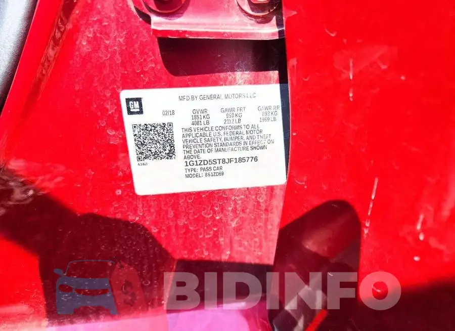 1G1ZD5ST8JF185776 Photo# 12