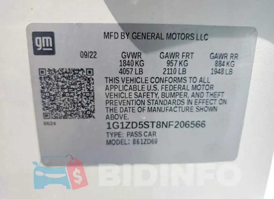 1G1ZD5ST8NF206566 Photo# 12