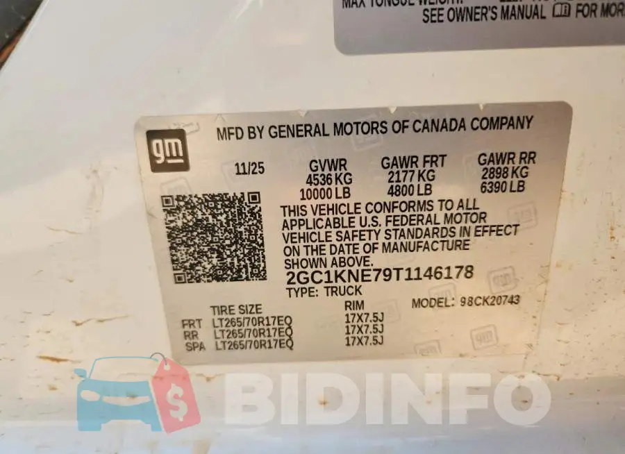 2GC1KNE79T1146178 Photo# 12