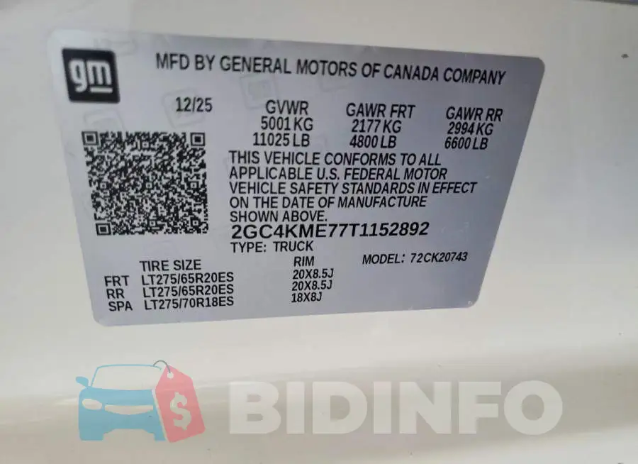 2GC4KME77T1152892 Photo# 12