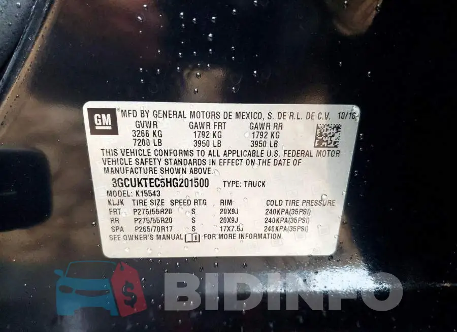 3GCUKTEC5HG201500 Photo# 12