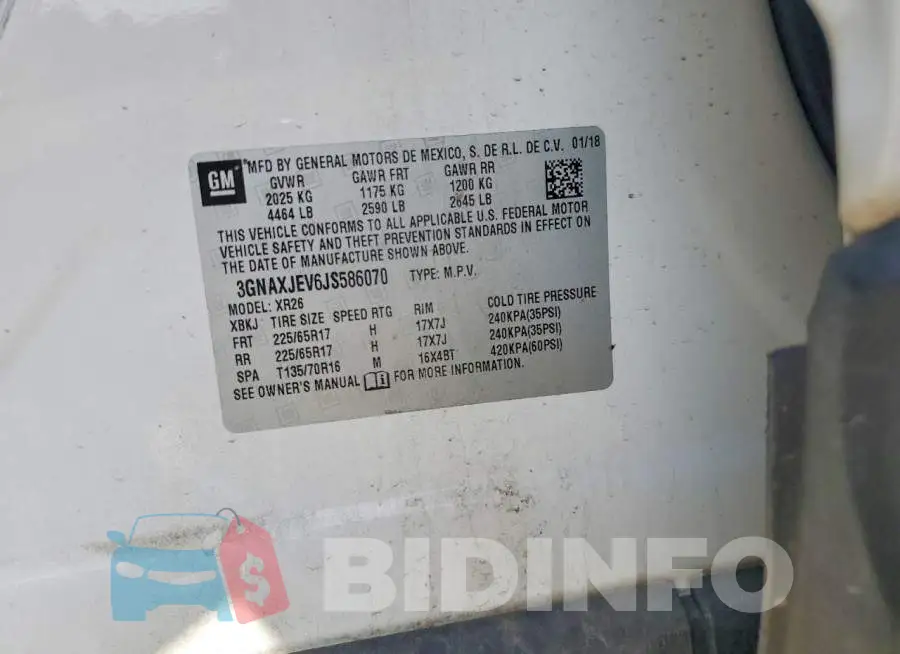 3GNAXJEV6JS586070 Photo# 13