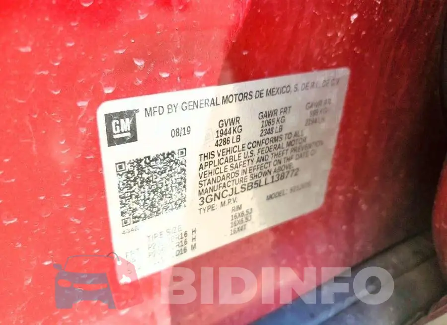 3GNCJLSB5LL138772 Photo# 13