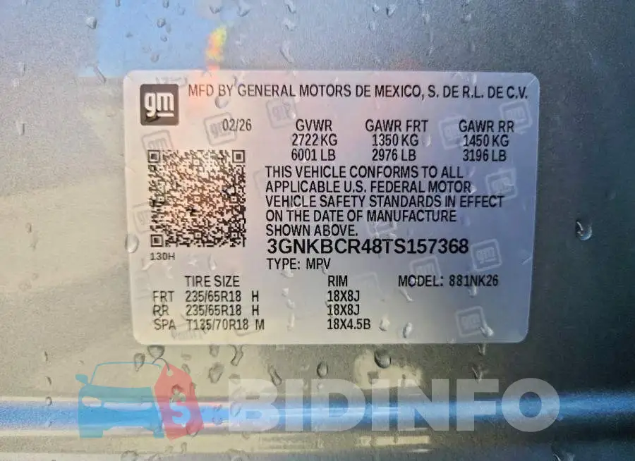 3GNKBCR48TS157368 Photo# 14