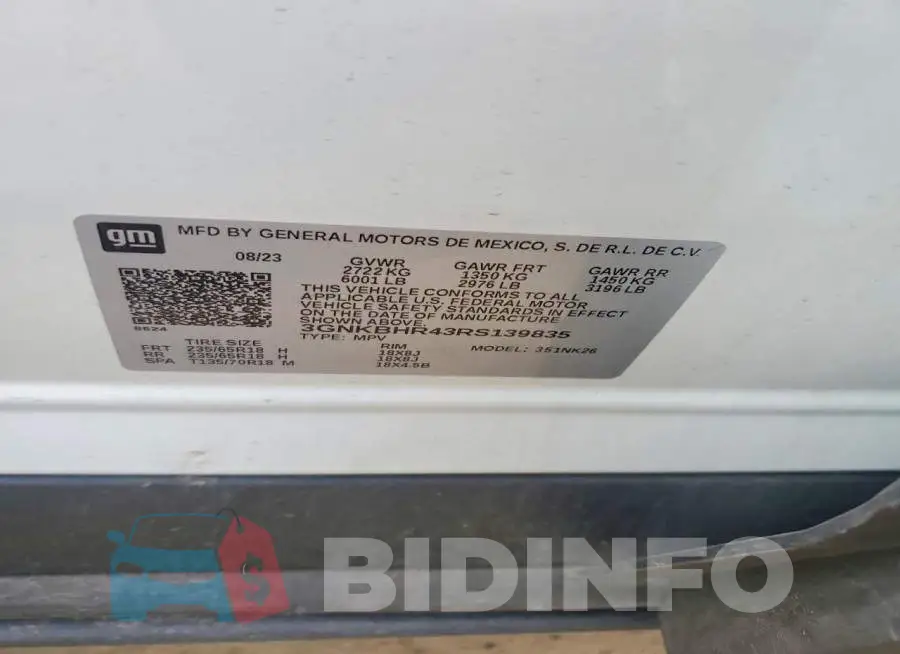 3GNKBHR43RS139835 Photo# 13