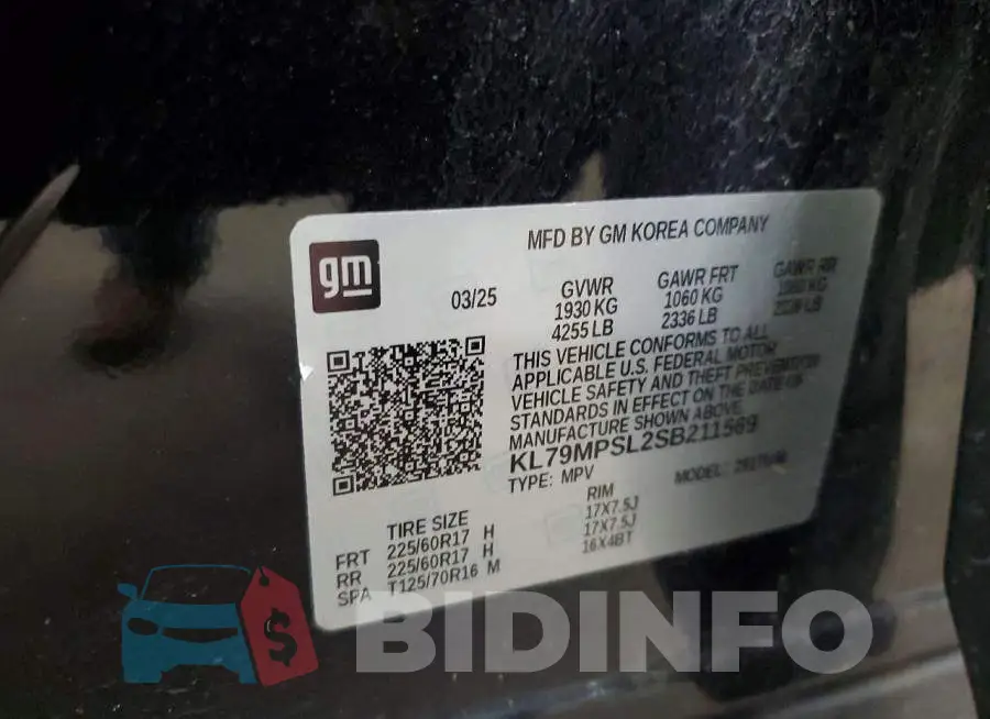 KL79MPSL2SB211569 Photo# 13