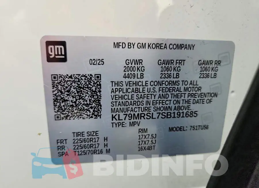 KL79MRSL7SB191685 Photo# 13