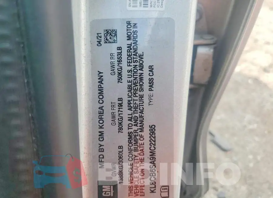 KL8CB6SA9MC222985 Photo# 13