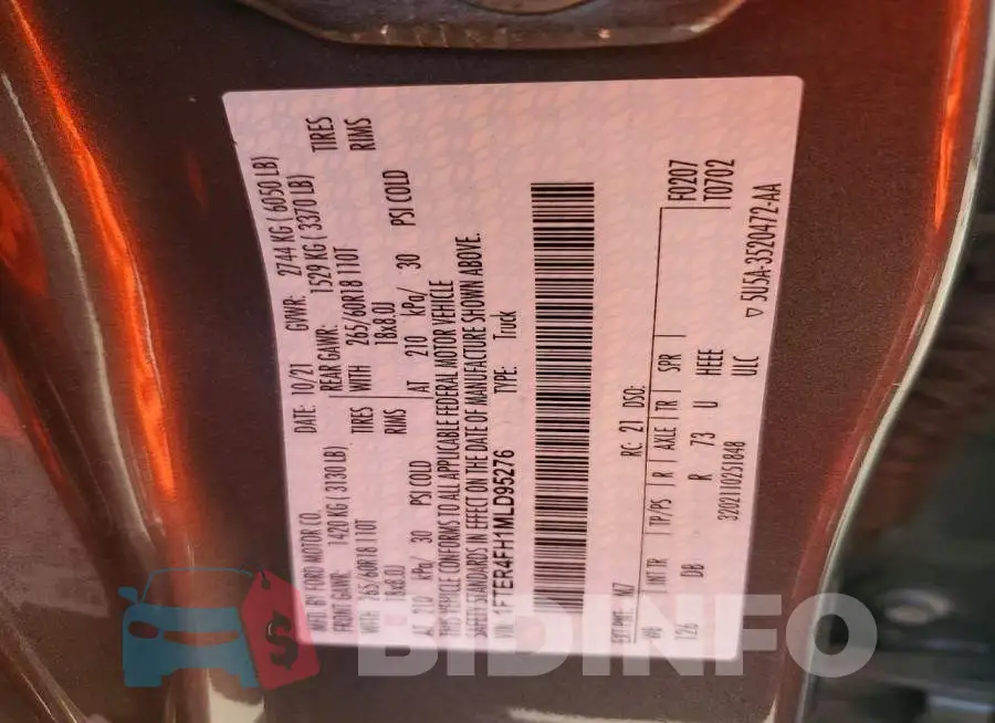 1FTER4FH1MLD95276 Photo# 12