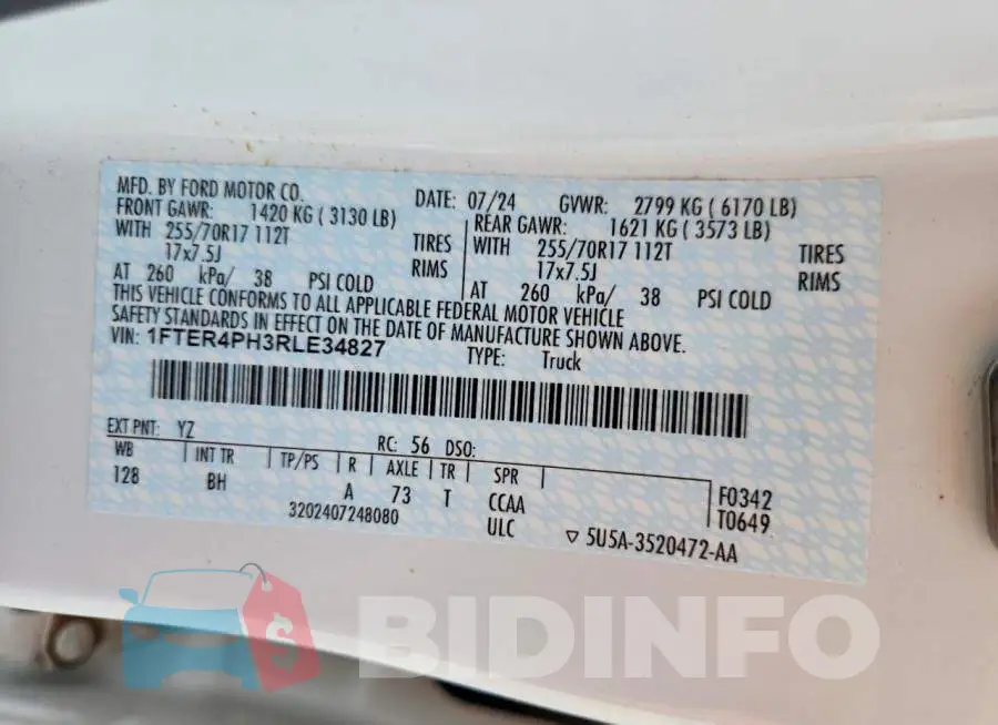 1FTER4PH3RLE34827 Photo# 12