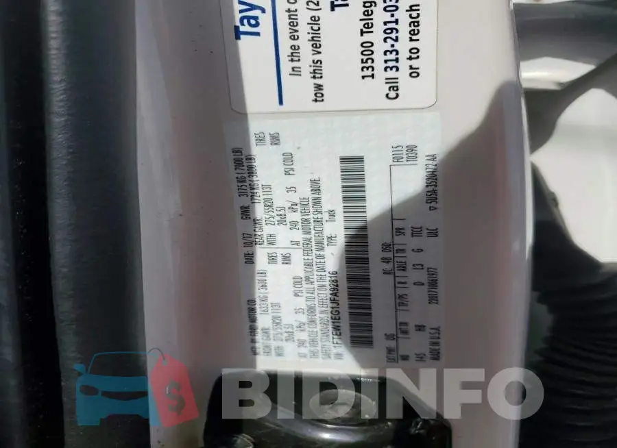 1FTEW1EG1JFA92816 Photo# 12