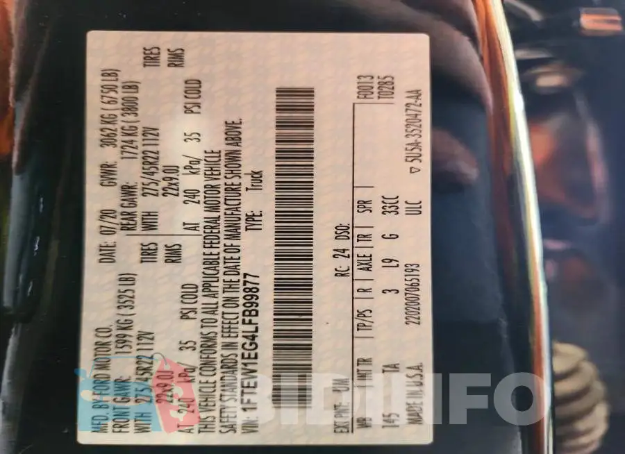 1FTEW1EG4LFB99877 Photo# 13