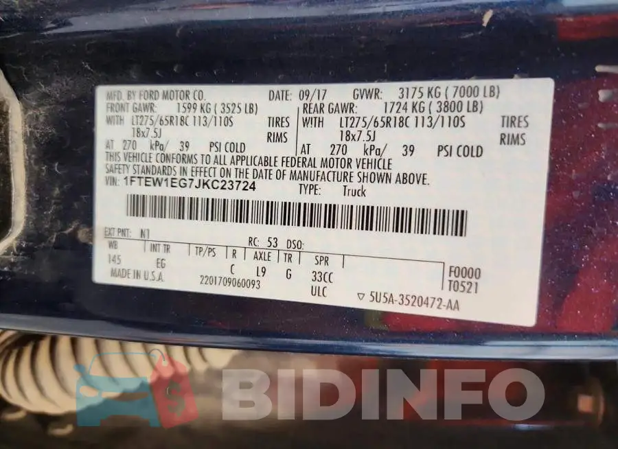 1FTEW1EG7JKC23724 Photo# 12