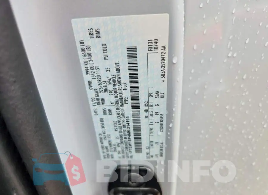 1FTEW1EP4MKD14194 Photo# 13