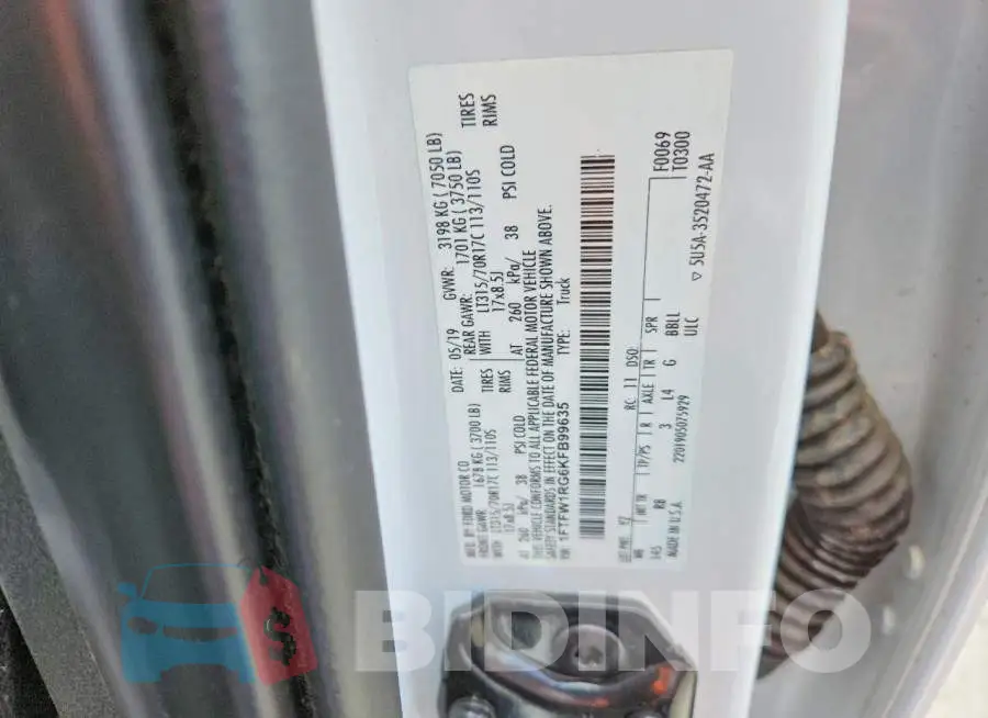1FTFW1RG6KFB99635 Photo# 12