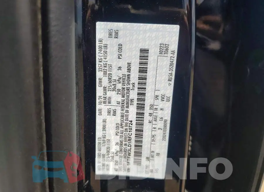 1FTFW3LD1RFC10724 Photo# 12