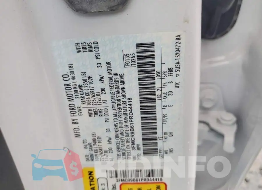 3FMCR9B61PRD44418 Photo# 12