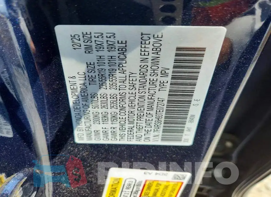 7FARS6H93TE072747 Photo# 13