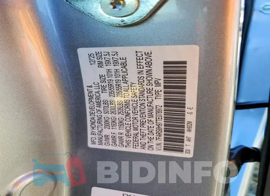 7FARS6H97TE078972 Photo# 13