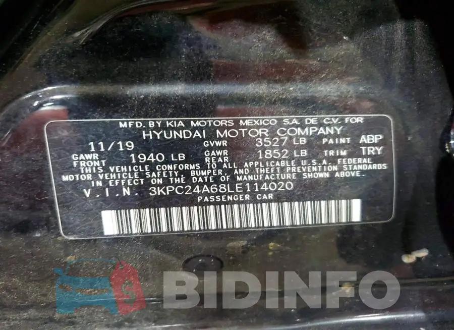 3KPC24A68LE114020 Photo# 13