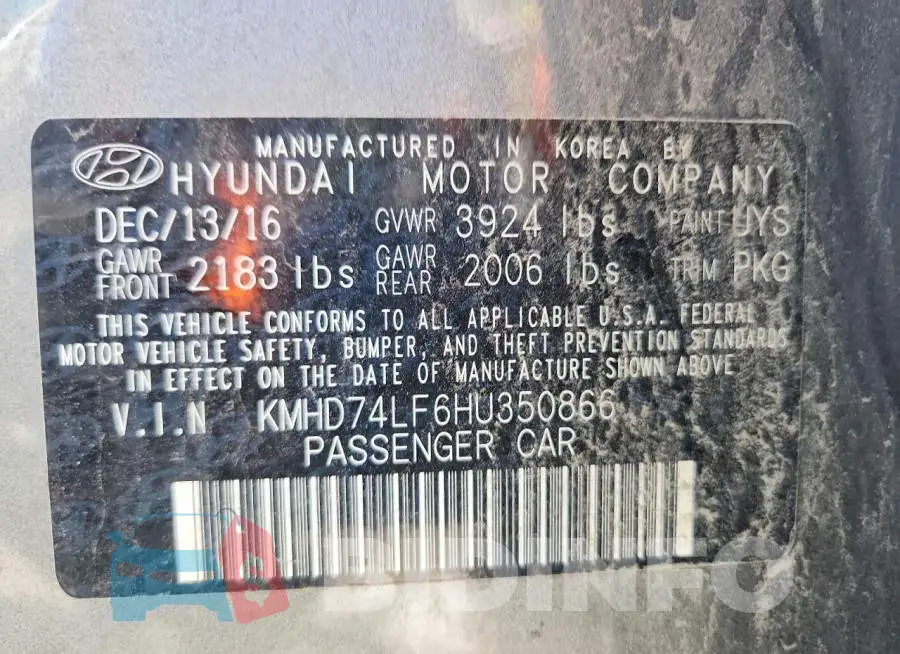 KMHD74LF6HU350866 Photo# 12