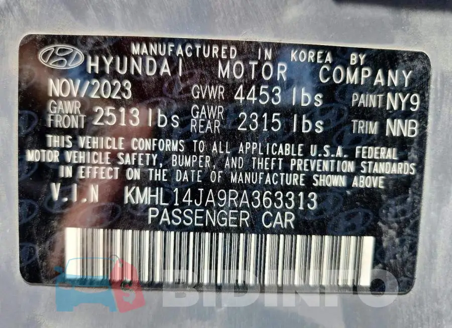 KMHL14JA9RA363313 Photo# 12