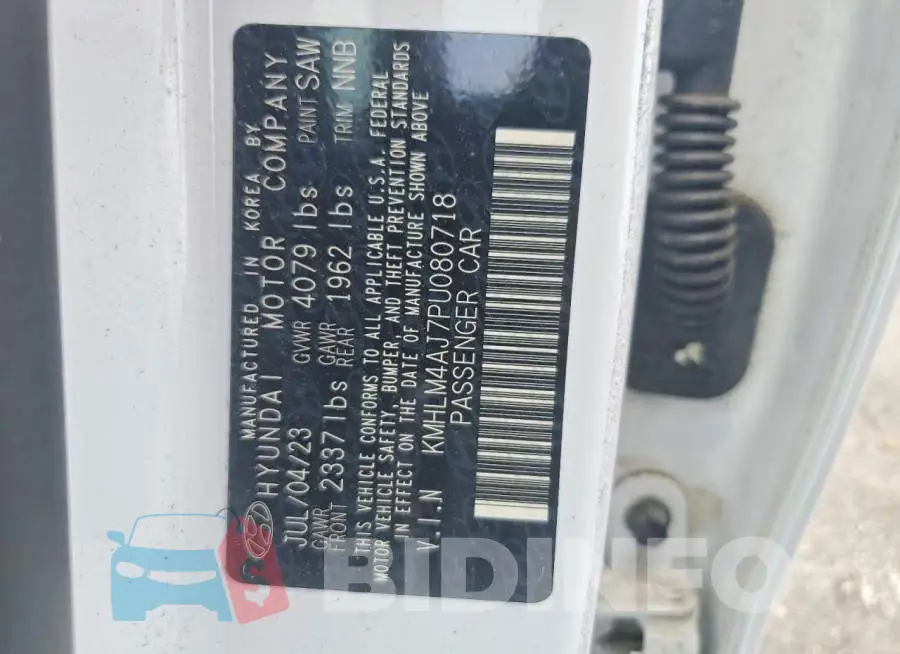 KMHLM4AJ7PU080718 Photo# 12