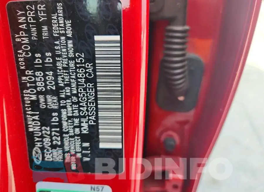 KMHLS4AG5PU486152 Photo# 13