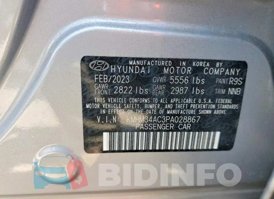 KMHM34AC3PA028867 Photo# 13