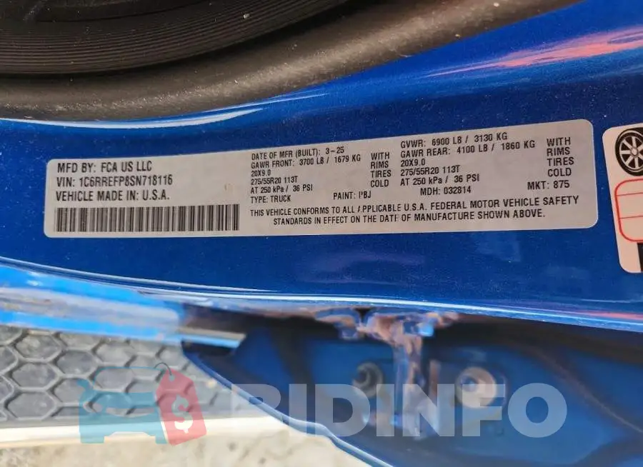 1C6RREFP8SN718116 Photo# 13