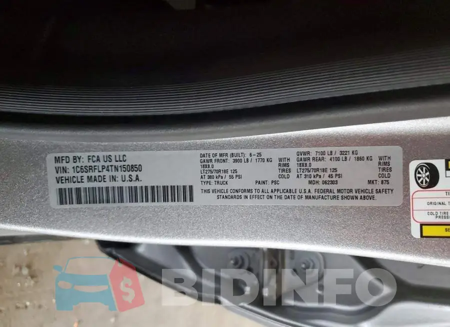 1C6SRFLP4TN150850 Photo# 13