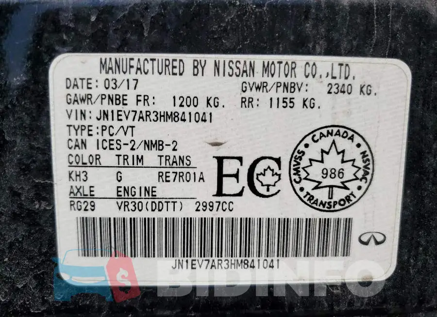 JN1EV7AR3HM841041 Photo# 13