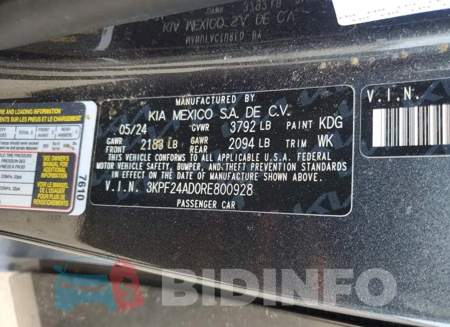 3KPF24AD0RE800928 Photo# 12