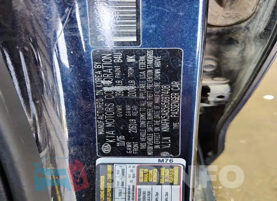 KNAFK5A85H5697408 Photo# 12