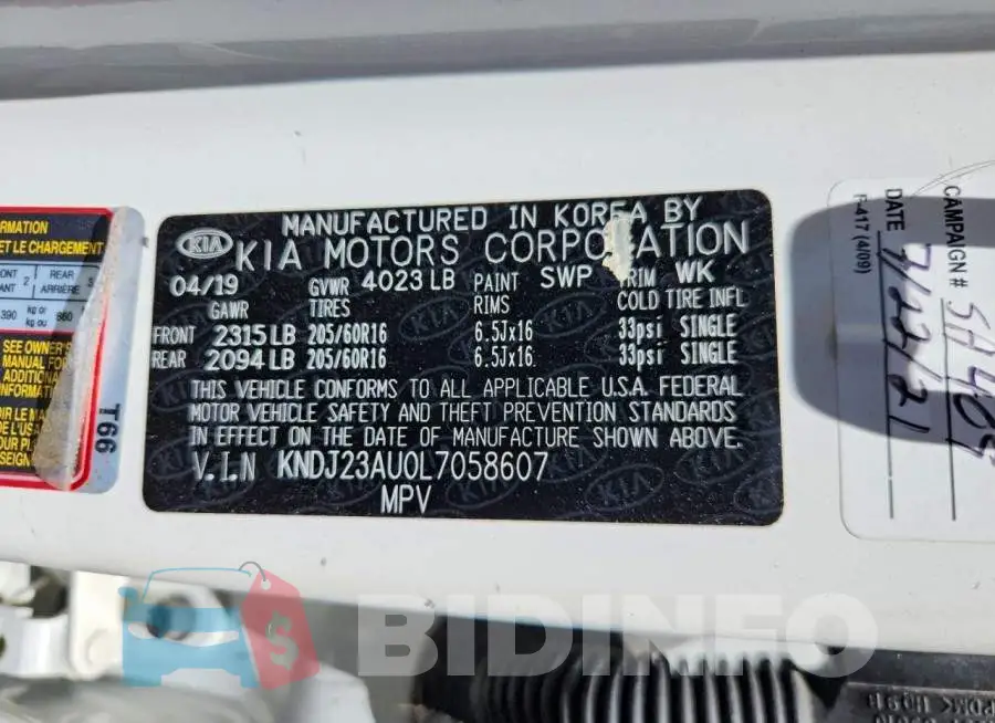 KNDJ23AU0L7058607 Photo# 12