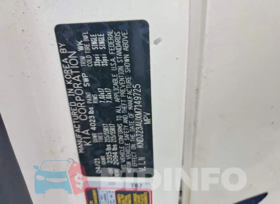 KNDJ23AUXM7149725 Photo# 12