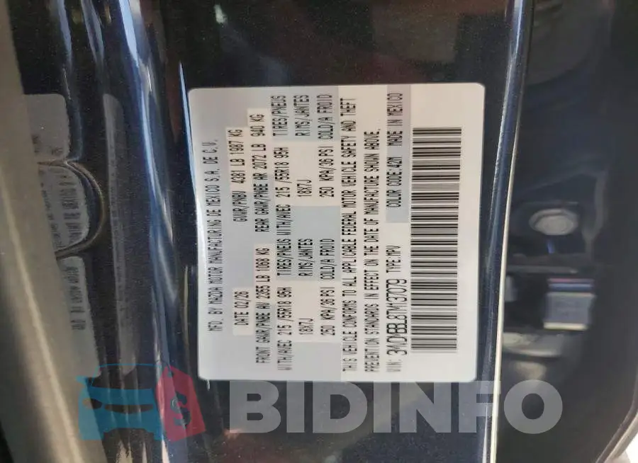 3MVDMBBL8TM137079 Photo# 13