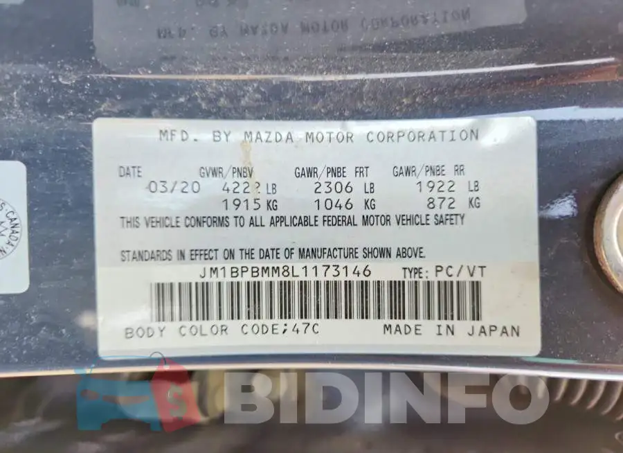 JM1BPBMM8L1173146 Photo# 12